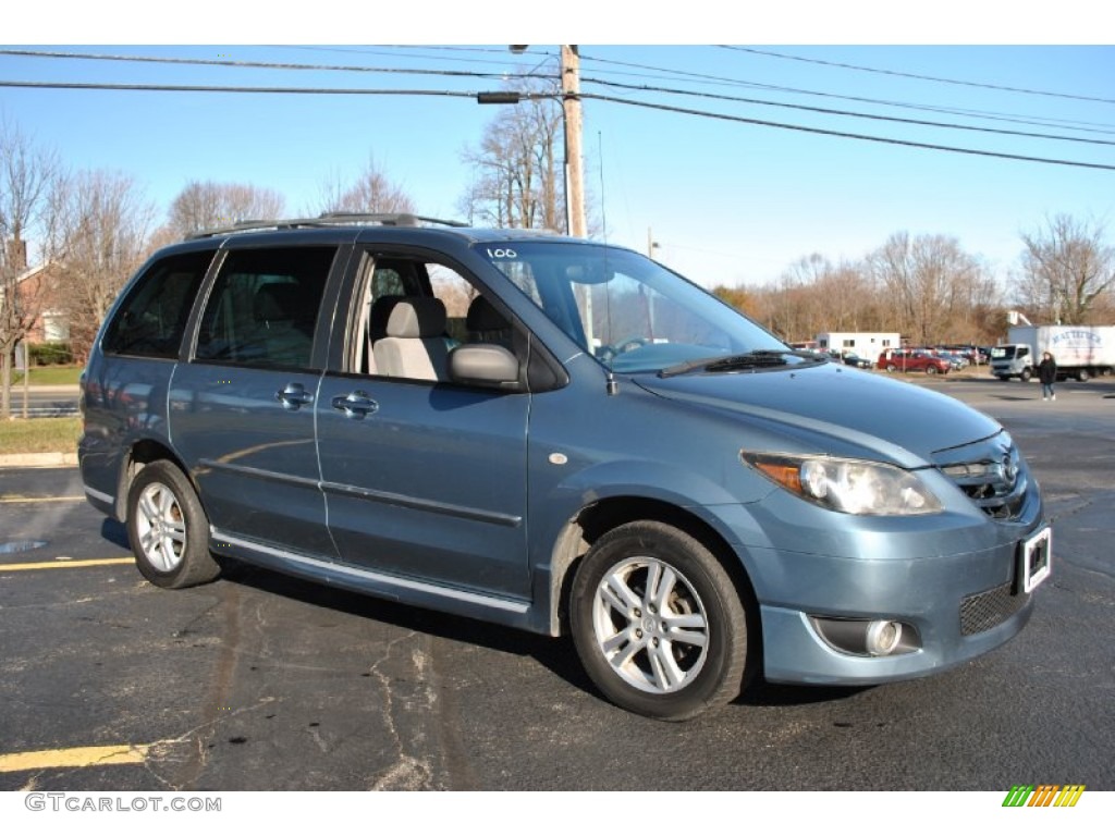 2004 MPV LX - Tsunami Blue Mica / Gray photo #7