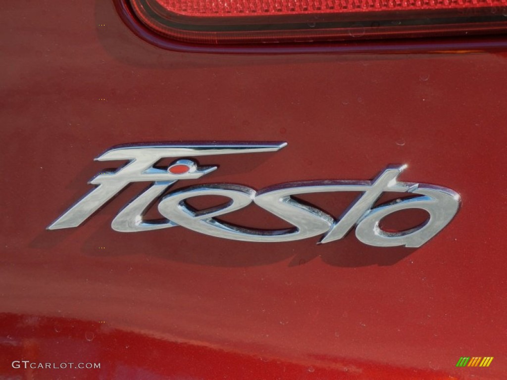 2013 Fiesta Titanium Sedan - Ruby Red / Charcoal Black photo #4