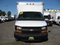 Summit White - Express Cutaway 3500 Commercial Moving Van Photo No. 2