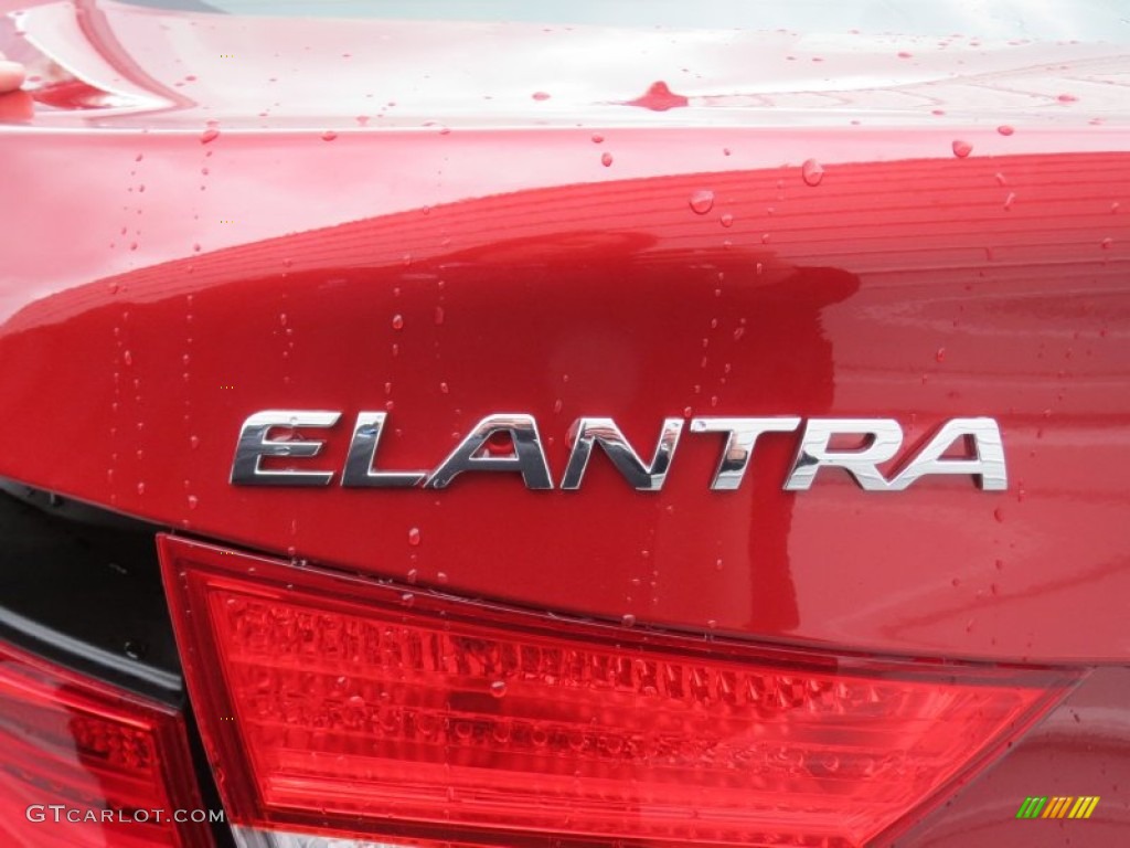 2013 Elantra Limited - Red Allure / Beige photo #13