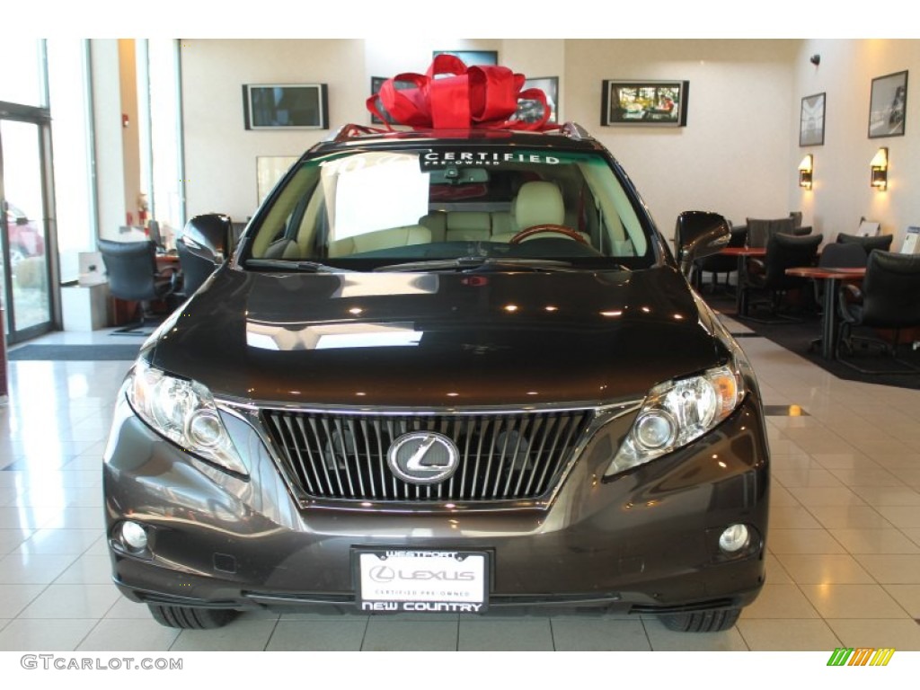 2010 RX 350 AWD - Truffle Brown Mica / Parchment/Brown Walnut photo #7