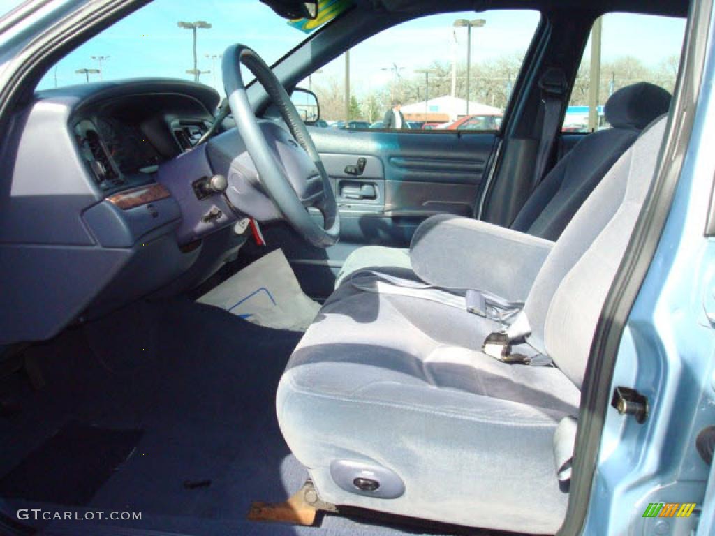 2000 Crown Victoria LX Sedan - Light Blue Metallic / Dark Charcoal photo #10