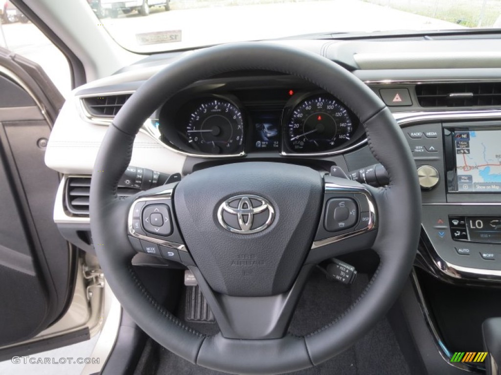 2013 Toyota Avalon Limited Light Gray Steering Wheel Photo #75274908