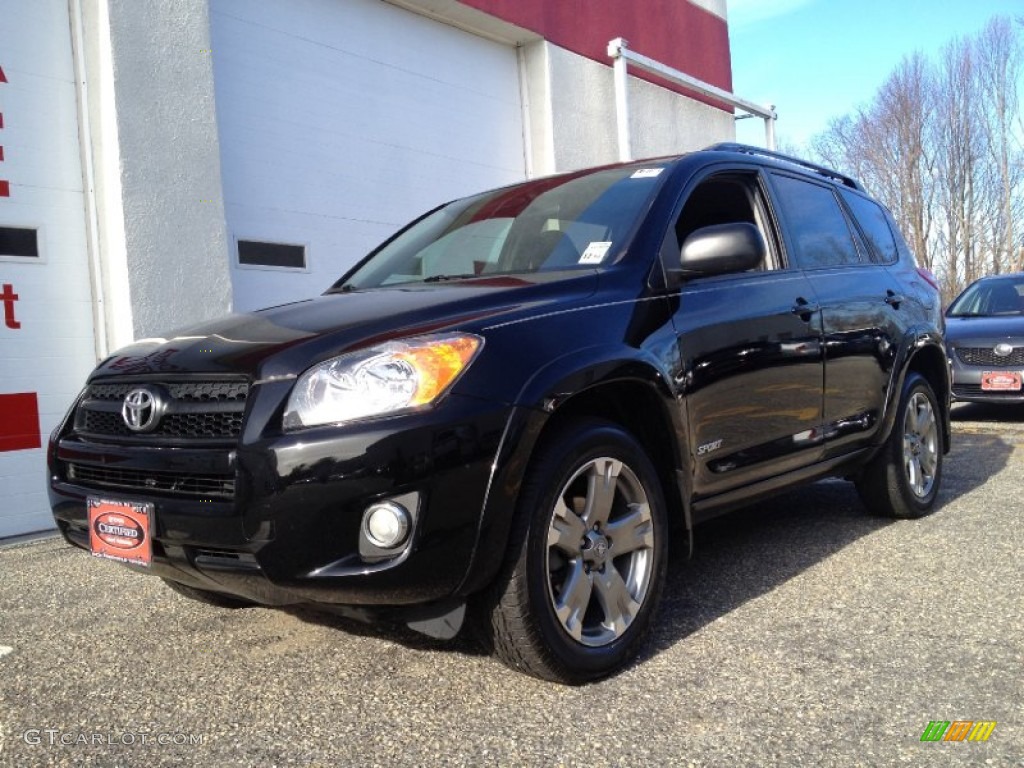 2010 RAV4 Sport 4WD - Black / Dark Charcoal photo #1