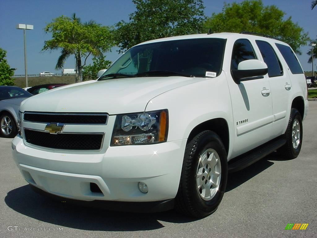 2007 Tahoe LT - Summit White / Ebony photo #8
