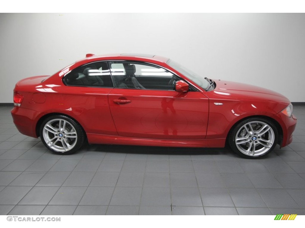 Crimson Red 2011 BMW 1 Series 135i Coupe Exterior Photo #75277209