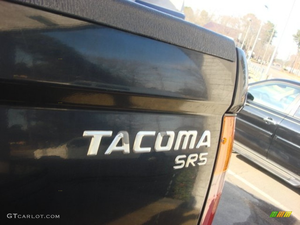 1999 Tacoma SR5 Extended Cab 4x4 - Black Metallic / Gray photo #18