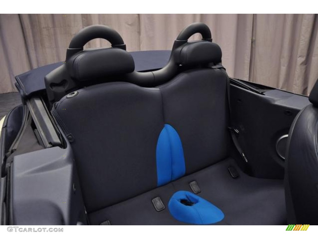 Blue/Carbon Black Interior 2008 Mini Cooper Convertible Photo #75278961