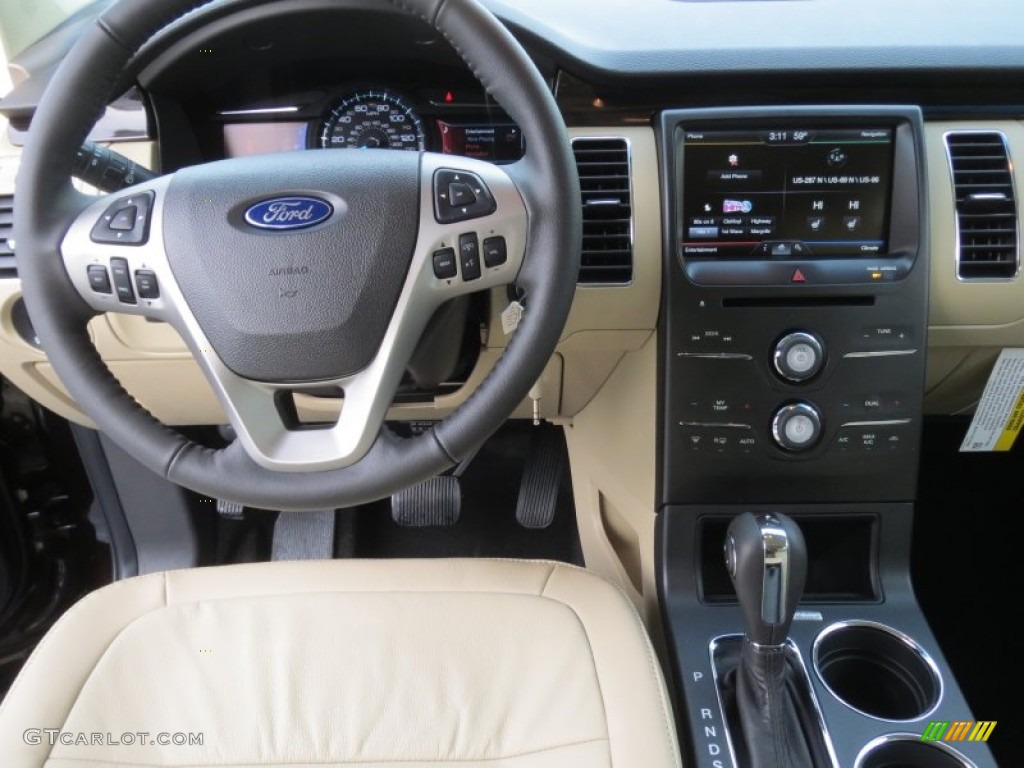 2013 Ford Flex SEL Dune Dashboard Photo #75279300