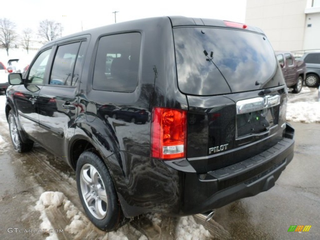 2013 Pilot EX-L 4WD - Crystal Black Pearl / Gray photo #2