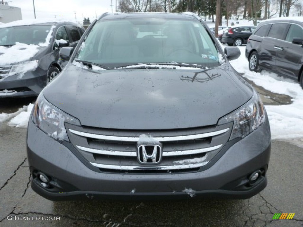 2013 CR-V EX-L AWD - Polished Metal Metallic / Gray photo #7