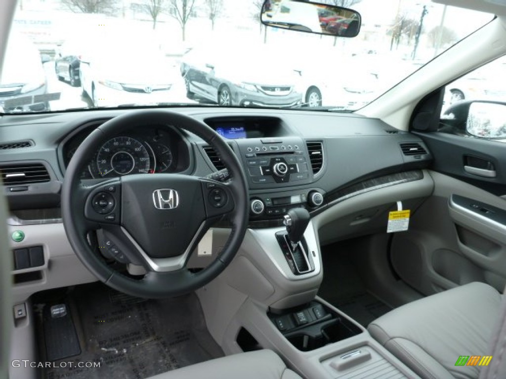 2013 CR-V EX-L AWD - Polished Metal Metallic / Gray photo #12