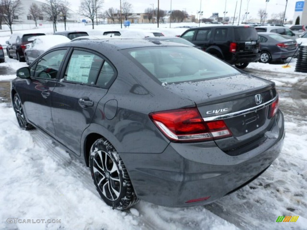 Polished Metal Metallic 2013 Honda Civic EX-L Sedan Exterior Photo #75280221
