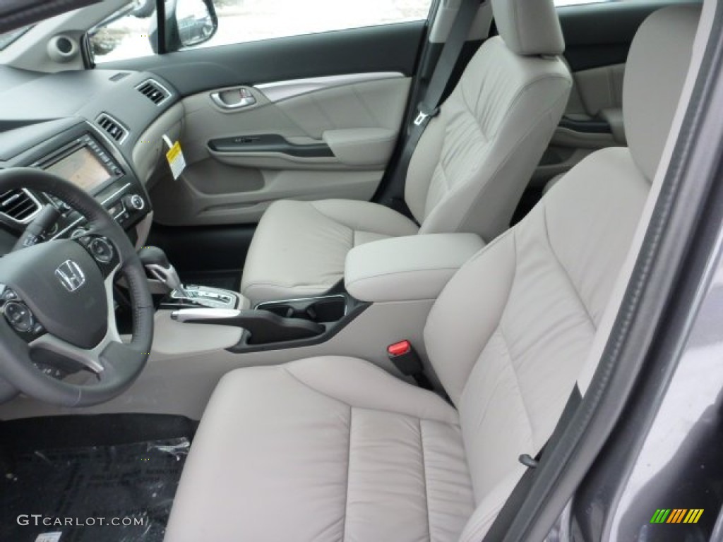 Gray Interior 2013 Honda Civic EX-L Sedan Photo #75280310
