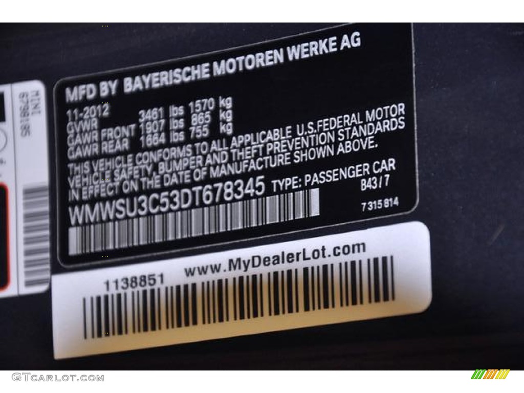 B43 2013 Mini Cooper Hardtop Parts