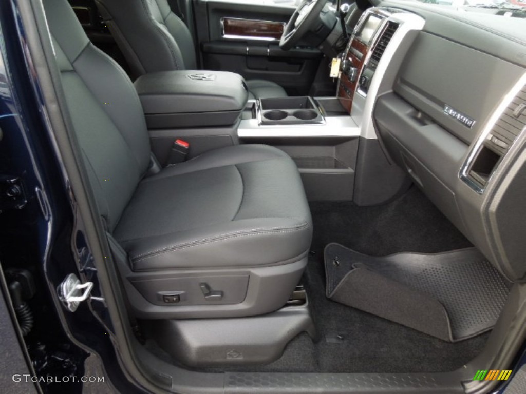 2012 Ram 3500 HD Laramie Crew Cab 4x4 Dually - True Blue Pearl / Dark Slate photo #24