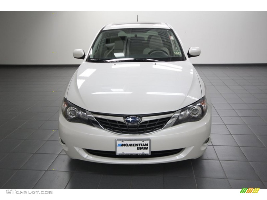 2009 Impreza 2.5i Premium Wagon - Satin White Pearl / Ivory photo #6