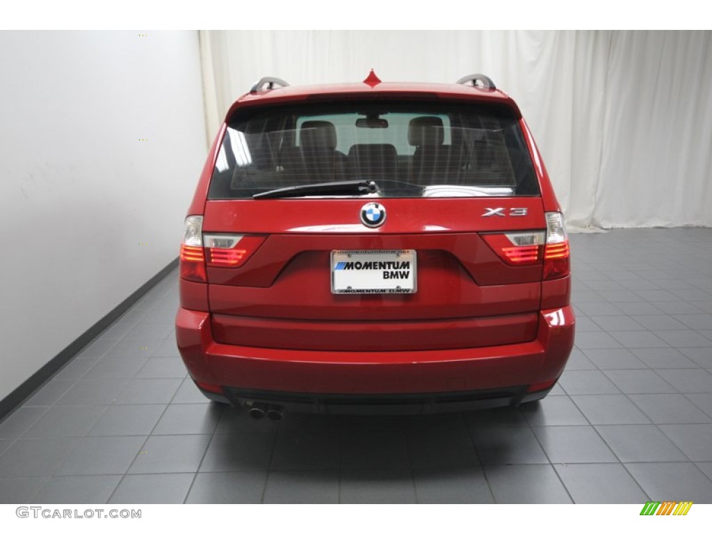 2007 X3 3.0si - Crimson Red / Sand Beige photo #12