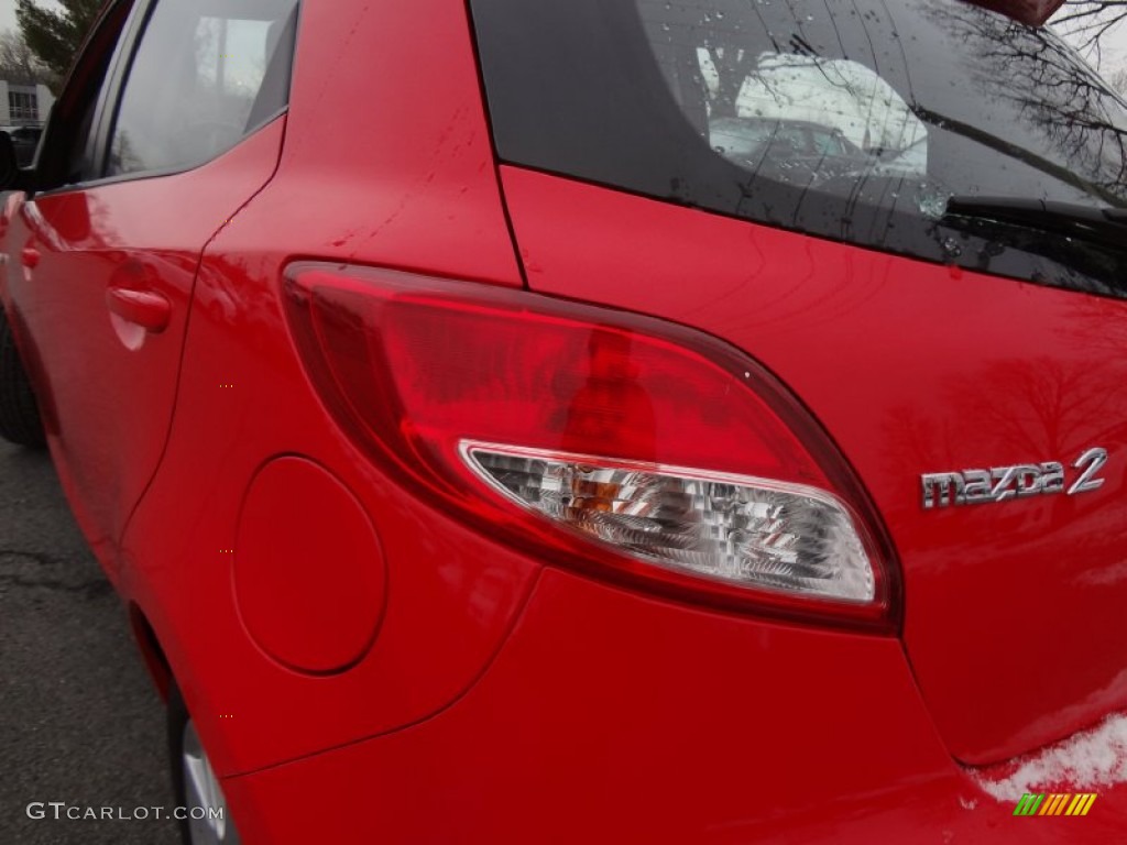 2011 MAZDA2 Touring - True Red / Black/Red Piping photo #9