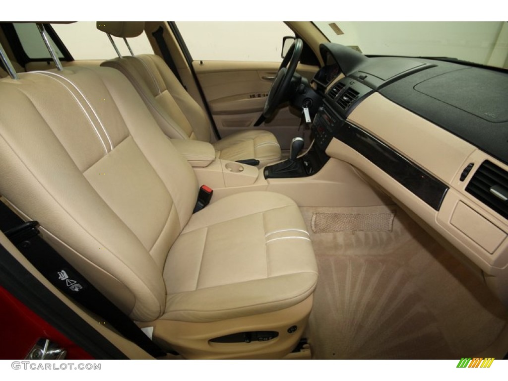 2007 X3 3.0si - Crimson Red / Sand Beige photo #37