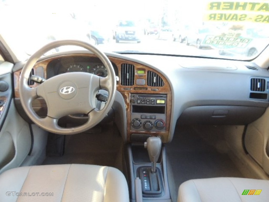 2006 Elantra Limited Sedan - Moonlit Dark Blue / Beige photo #8