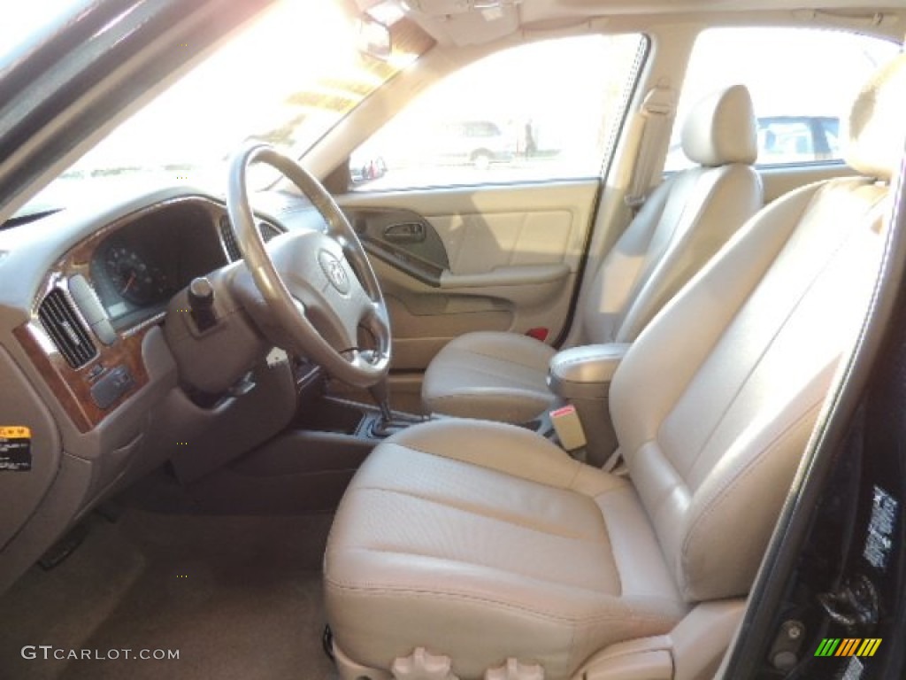 2006 Elantra Limited Sedan - Moonlit Dark Blue / Beige photo #10