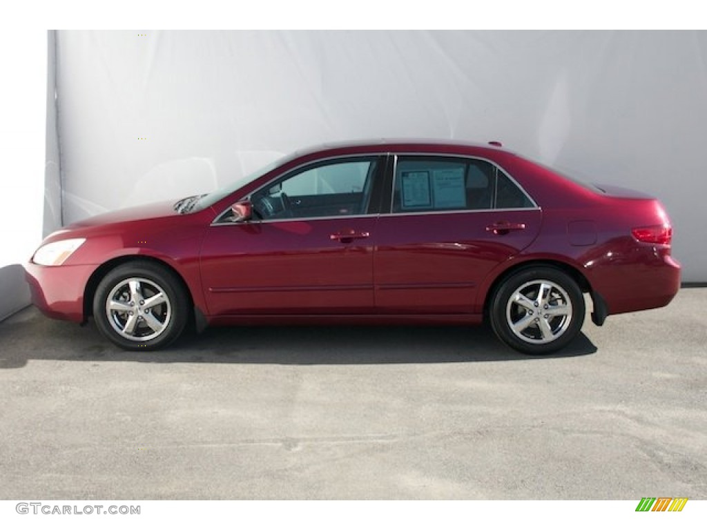 2005 Accord EX Sedan - Redondo Red Pearl / Gray photo #8