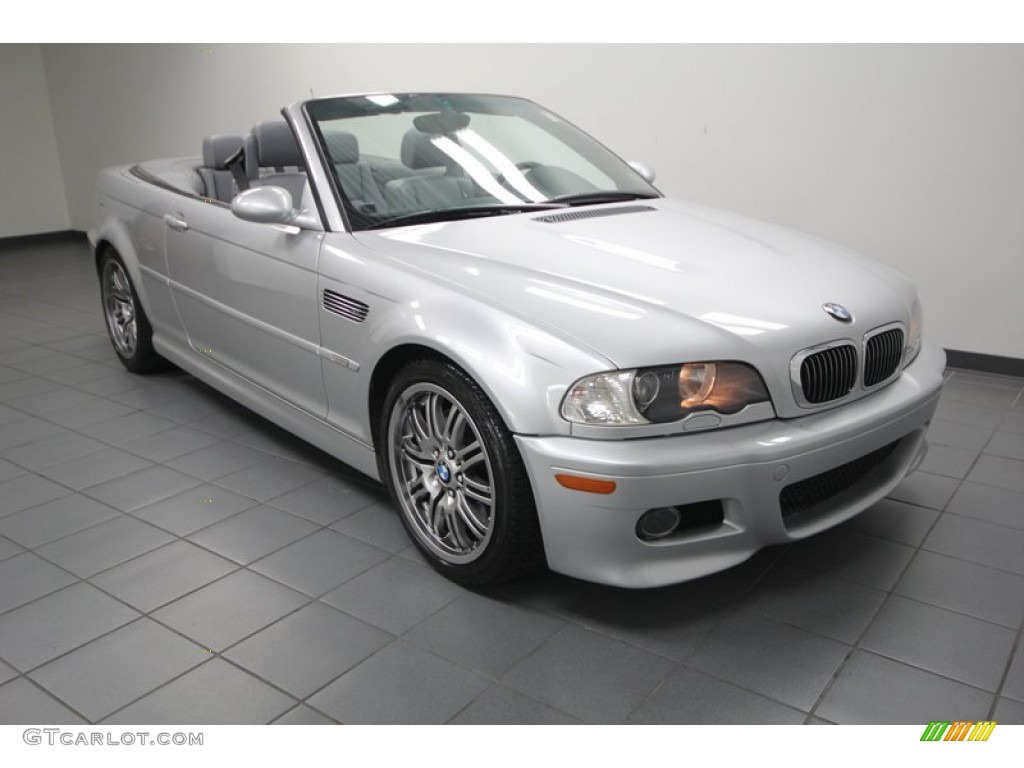 Titanium Silver Metallic 2002 BMW M3 Convertible Exterior Photo #75286446