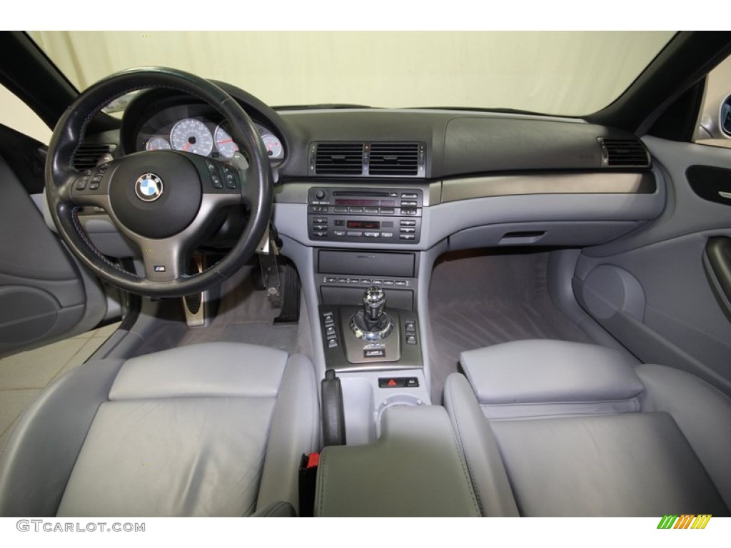 2002 BMW M3 Convertible Grey Dashboard Photo #75286464