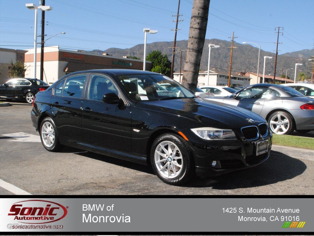 2010 3 Series 328i Sedan - Jet Black / Black photo #1