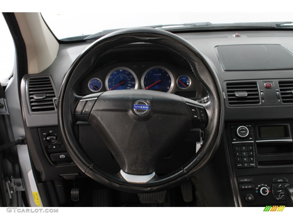 2007 Volvo XC90 V8 AWD Graphite Steering Wheel Photo #75289228