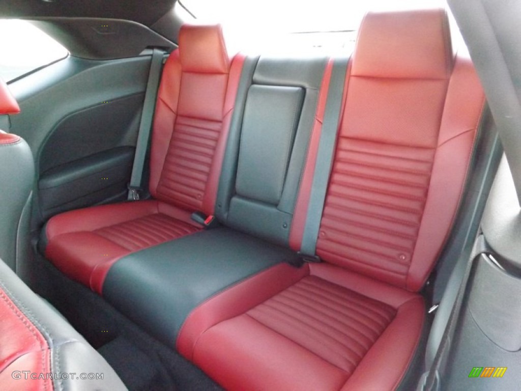 Radar Red/Dark Slate Gray Interior 2013 Dodge Challenger SXT Plus Photo #75289865