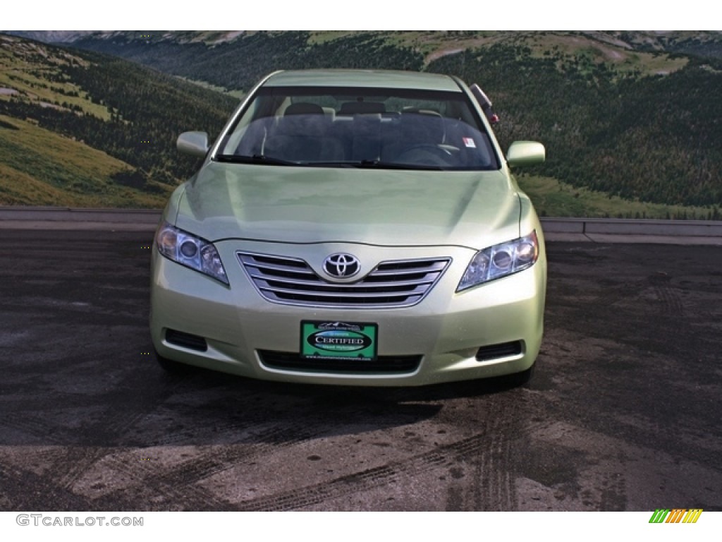 2008 Camry Hybrid - Jasper Green Pearl / Bisque photo #7