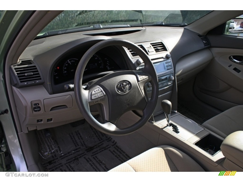2008 Camry Hybrid - Jasper Green Pearl / Bisque photo #9