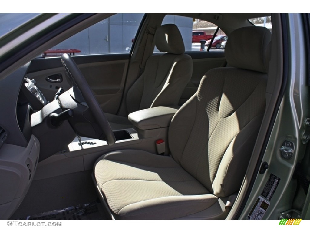 2008 Camry Hybrid - Jasper Green Pearl / Bisque photo #11