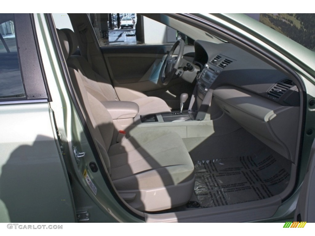 2008 Camry Hybrid - Jasper Green Pearl / Bisque photo #15