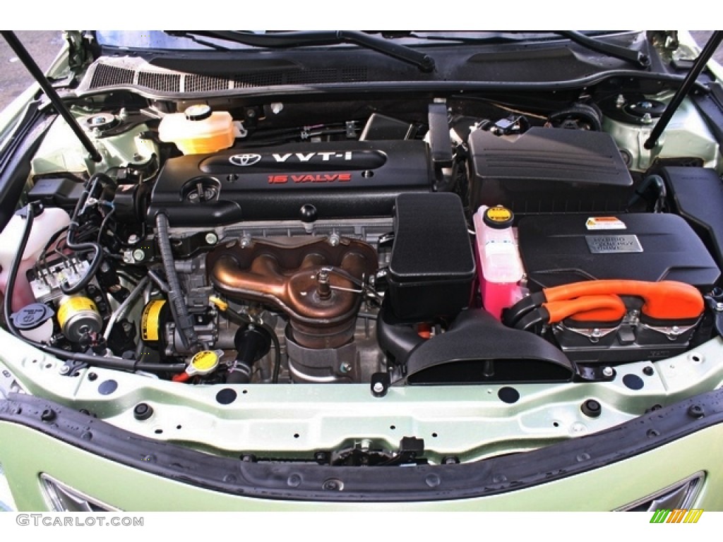 2008 Camry Hybrid - Jasper Green Pearl / Bisque photo #23