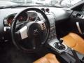 Burnt Orange/Carbon Black 2003 Nissan 350Z Touring Coupe Interior