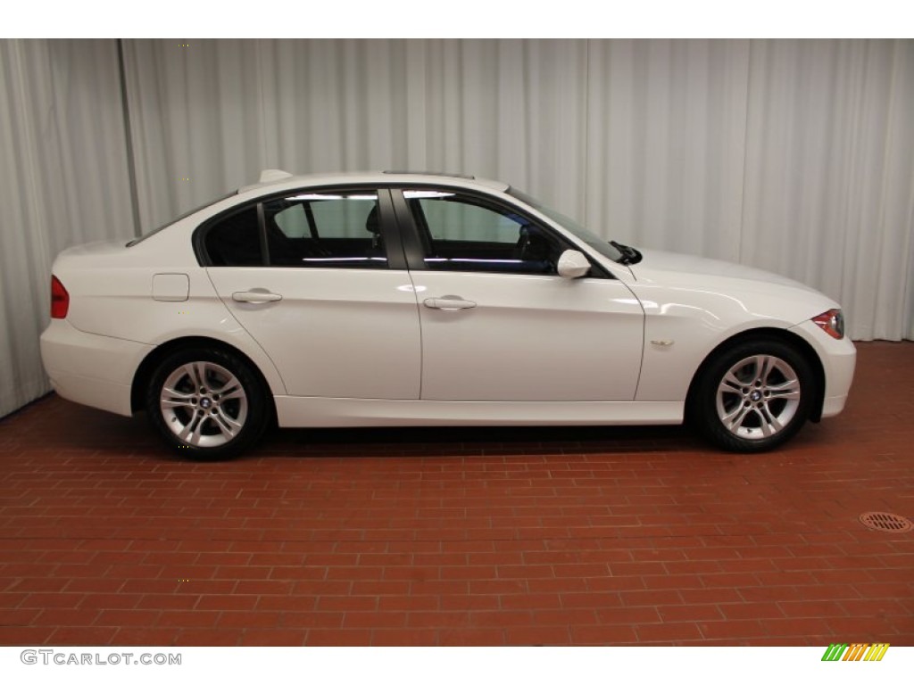 2008 3 Series 328xi Sedan - Alpine White / Black photo #3