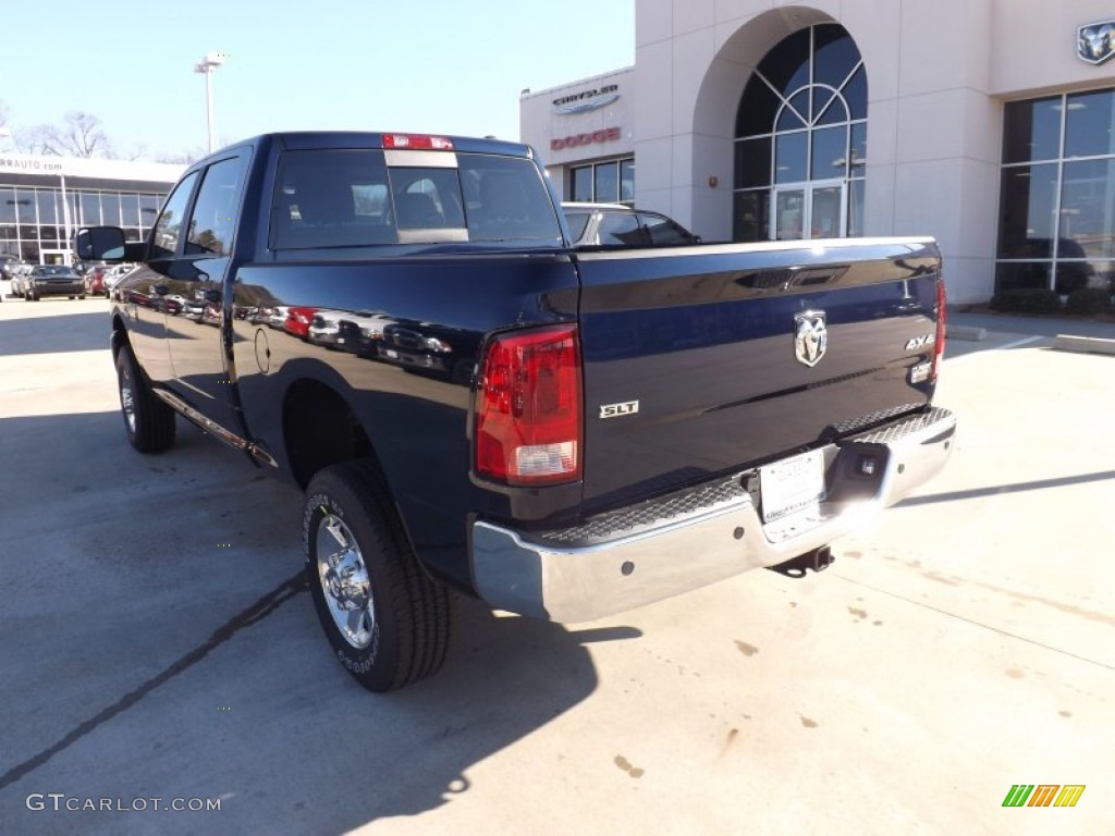 2012 Ram 3500 HD SLT Crew Cab 4x4 - True Blue Pearl / Dark Slate/Medium Graystone photo #3