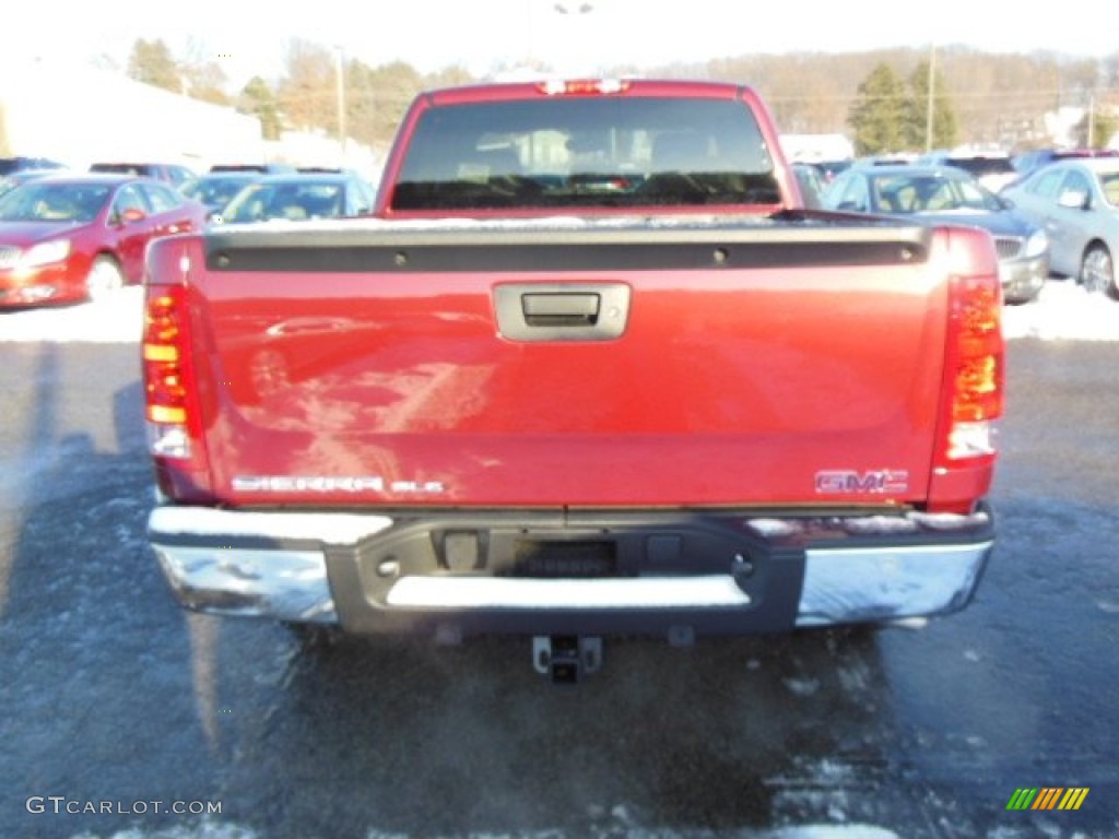 2013 Sierra 1500 SLE Extended Cab 4x4 - Sonoma Red Metallic / Ebony photo #7