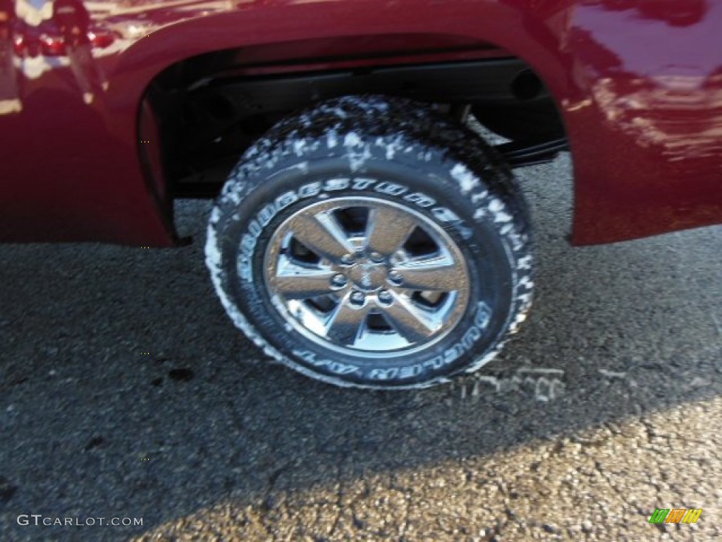 2013 Sierra 1500 SLE Extended Cab 4x4 - Sonoma Red Metallic / Ebony photo #9