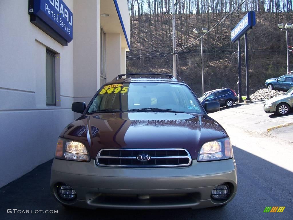 2000 Outback Wagon - Winestone Pearl / Beige photo #7