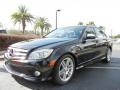 Obsidian Black Metallic 2009 Mercedes-Benz C 350 Sport Exterior