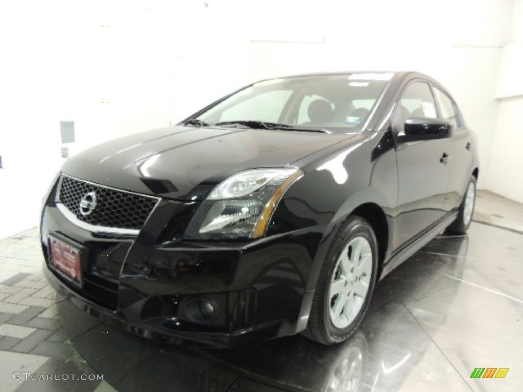 2012 Sentra 2.0 SR - Super Black / Charcoal photo #1