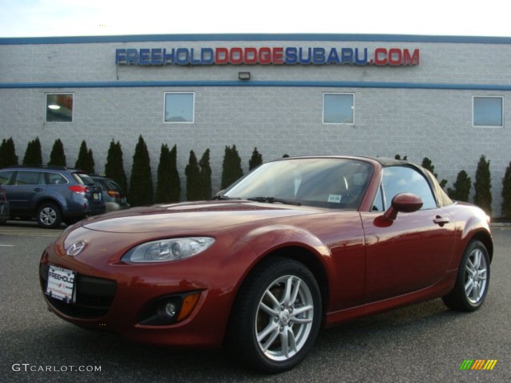 2010 MX-5 Miata Sport Roadster - Copper Red Mica / Black photo #1