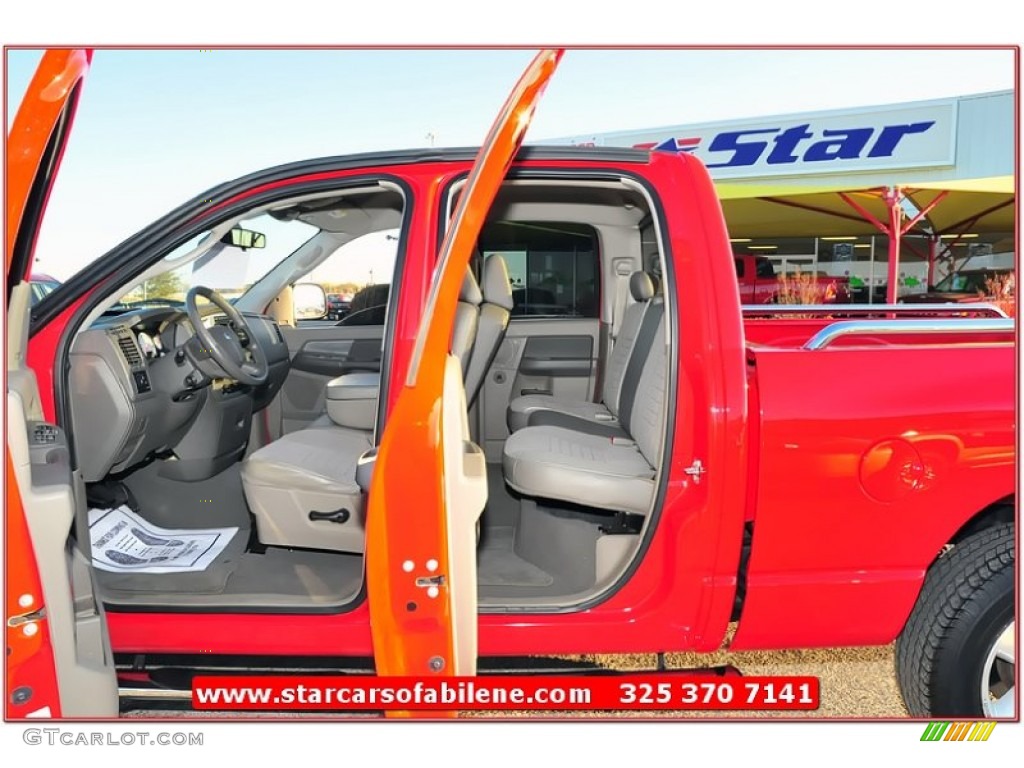 2008 Ram 1500 Lone Star Edition Quad Cab - Flame Red / Khaki photo #25