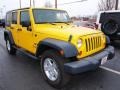 2008 Detonator Yellow Jeep Wrangler Unlimited X 4x4  photo #2