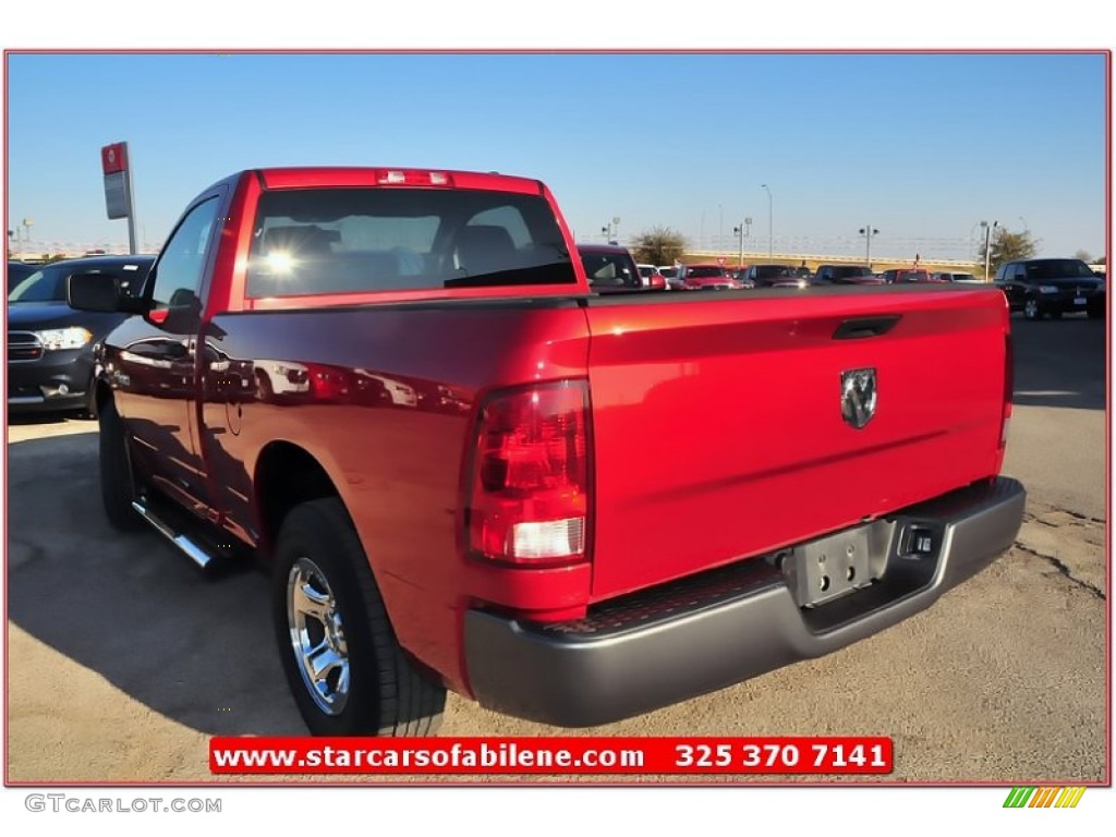 2009 Ram 1500 ST Regular Cab - Inferno Red Crystal Pearl / Dark Slate/Medium Graystone photo #4