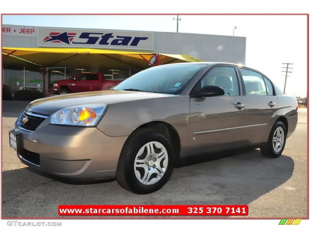 2007 Malibu LS Sedan - Amber Bronze Metallic / Titanium Gray photo #1